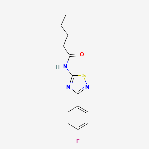 N-[3-(4-fluorophenyl)-1,2,4-thiadiazol-5-yl]pentanamide - 