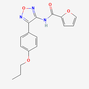 N-[4-(4-propoxyphenyl)-1,2,5-oxadiazol-3-yl]furan-2-carboxamide - 