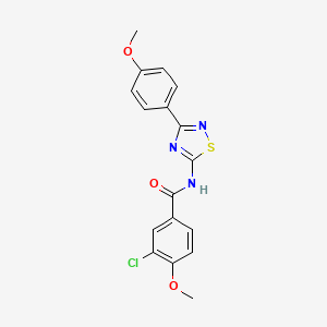 3-chloro-4-methoxy-N-[3-(4-methoxyphenyl)-1,2,4-thiadiazol-5-yl]benzamide - 