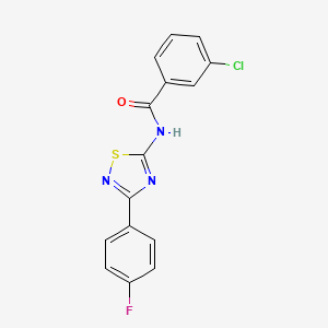 3-chloro-N-[3-(4-fluorophenyl)-1,2,4-thiadiazol-5-yl]benzamide - 