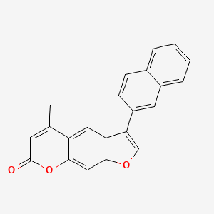 5-methyl-3-(2-naphthyl)-7H-furo[3,2-g]chromen-7-one - 