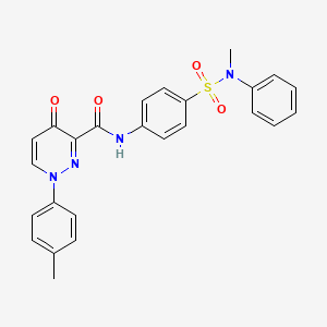1-(4-methylphenyl)-N-{4-[methyl(phenyl)sulfamoyl]phenyl}-4-oxo-1,4-dihydropyridazine-3-carboxamide - 