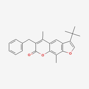 6-benzyl-3-tert-butyl-5,9-dimethyl-7H-furo[3,2-g]chromen-7-one - 
