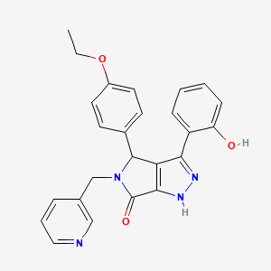 4-(4-ethoxyphenyl)-3-(2-hydroxyphenyl)-5-(pyridin-3-ylmethyl)-4,5-dihydropyrrolo[3,4-c]pyrazol-6(1H)-one - 