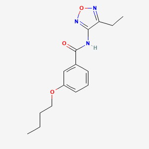 3-butoxy-N-(4-ethyl-1,2,5-oxadiazol-3-yl)benzamide - 