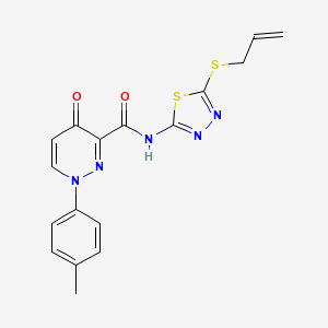 1-(4-methylphenyl)-4-oxo-N-[5-(prop-2-en-1-ylsulfanyl)-1,3,4-thiadiazol-2-yl]-1,4-dihydropyridazine-3-carboxamide - 