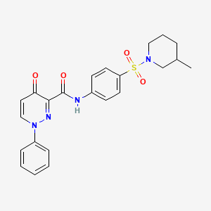 N-{4-[(3-methylpiperidin-1-yl)sulfonyl]phenyl}-4-oxo-1-phenyl-1,4-dihydropyridazine-3-carboxamide - 