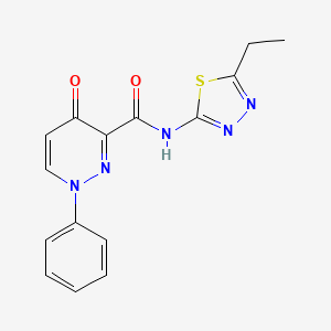 N-(5-ethyl-1,3,4-thiadiazol-2-yl)-4-oxo-1-phenyl-1,4-dihydropyridazine-3-carboxamide - 