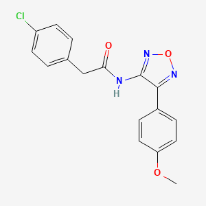 2-(4-chlorophenyl)-N-[4-(4-methoxyphenyl)-1,2,5-oxadiazol-3-yl]acetamide - 