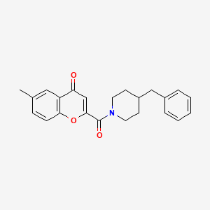 2-[(4-benzylpiperidin-1-yl)carbonyl]-6-methyl-4H-chromen-4-one - 