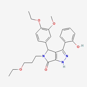 4-(4-ethoxy-3-methoxyphenyl)-5-(3-ethoxypropyl)-3-(2-hydroxyphenyl)-4,5-dihydropyrrolo[3,4-c]pyrazol-6(1H)-one - 