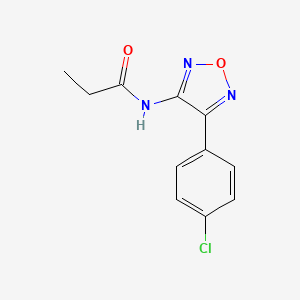 N-[4-(4-chlorophenyl)-1,2,5-oxadiazol-3-yl]propanamide - 