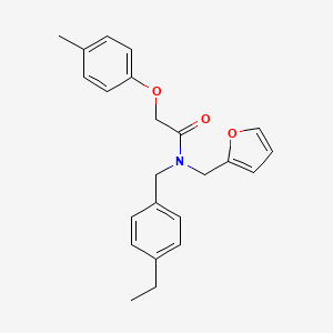 N-(4-ethylbenzyl)-N-(furan-2-ylmethyl)-2-(4-methylphenoxy)acetamide - 