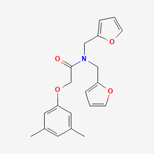 2-(3,5-dimethylphenoxy)-N,N-bis(2-furylmethyl)acetamide - 