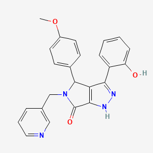 3-(2-hydroxyphenyl)-4-(4-methoxyphenyl)-5-(pyridin-3-ylmethyl)-4,5-dihydropyrrolo[3,4-c]pyrazol-6(1H)-one - 