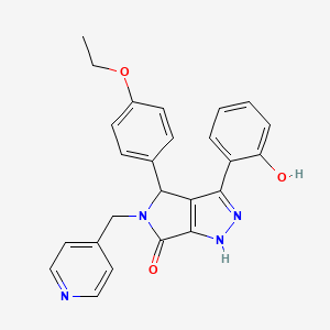 4-(4-ethoxyphenyl)-3-(2-hydroxyphenyl)-5-(pyridin-4-ylmethyl)-4,5-dihydropyrrolo[3,4-c]pyrazol-6(1H)-one - 