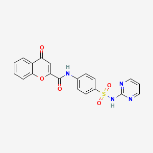 4-oxo-N-[4-(pyrimidin-2-ylsulfamoyl)phenyl]-4H-chromene-2-carboxamide - 