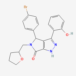 4-(4-bromophenyl)-3-(2-hydroxyphenyl)-5-(tetrahydrofuran-2-ylmethyl)-4,5-dihydropyrrolo[3,4-c]pyrazol-6(1H)-one - 
