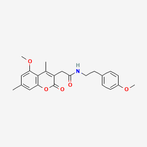 2-(5-methoxy-4,7-dimethyl-2-oxo-2H-chromen-3-yl)-N-[2-(4-methoxyphenyl)ethyl]acetamide - 