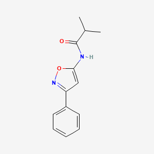 2-methyl-N-(3-phenyl-1,2-oxazol-5-yl)propanamide - 