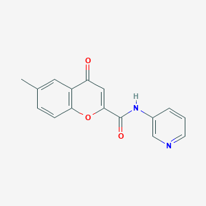 6-methyl-4-oxo-N-(pyridin-3-yl)-4H-chromene-2-carboxamide - 