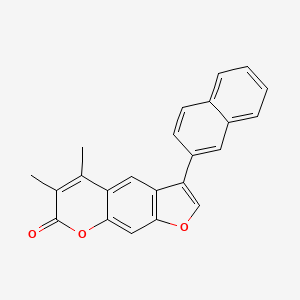 5,6-dimethyl-3-(2-naphthyl)-7H-furo[3,2-g]chromen-7-one - 
