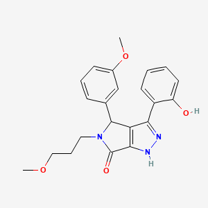 3-(2-hydroxyphenyl)-4-(3-methoxyphenyl)-5-(3-methoxypropyl)-4,5-dihydropyrrolo[3,4-c]pyrazol-6(1H)-one - 
