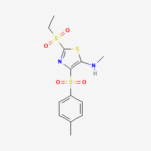 2-(ethylsulfonyl)-N-methyl-4-[(4-methylphenyl)sulfonyl]-1,3-thiazol-5-amine - 