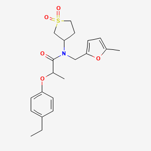 N-(1,1-dioxidotetrahydrothiophen-3-yl)-2-(4-ethylphenoxy)-N-[(5-methylfuran-2-yl)methyl]propanamide - 
