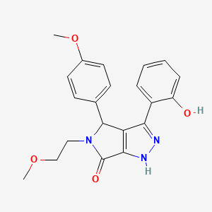 3-(2-hydroxyphenyl)-5-(2-methoxyethyl)-4-(4-methoxyphenyl)-4,5-dihydropyrrolo[3,4-c]pyrazol-6(2H)-one - 