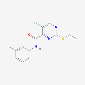 5-chloro-2-(ethylsulfanyl)-N-(3-methylphenyl)pyrimidine-4-carboxamide - 