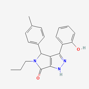 3-(2-hydroxyphenyl)-4-(4-methylphenyl)-5-propyl-4,5-dihydropyrrolo[3,4-c]pyrazol-6(1H)-one - 