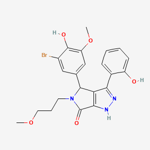 4-(3-bromo-4-hydroxy-5-methoxyphenyl)-3-(2-hydroxyphenyl)-5-(3-methoxypropyl)-4,5-dihydropyrrolo[3,4-c]pyrazol-6(1H)-one - 