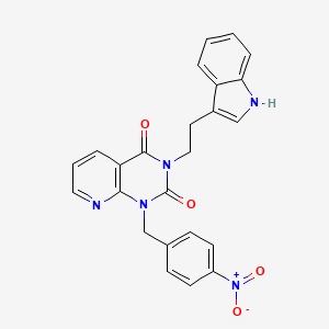 3-[2-(1H-indol-3-yl)ethyl]-1-(4-nitrobenzyl)pyrido[2,3-d]pyrimidine-2,4(1H,3H)-dione - 