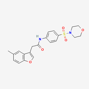 2-(5-methyl-1-benzofuran-3-yl)-N-[4-(morpholin-4-ylsulfonyl)phenyl]acetamide - 