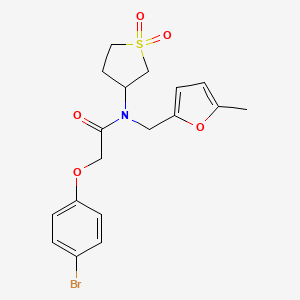 2-(4-bromophenoxy)-N-(1,1-dioxidotetrahydrothiophen-3-yl)-N-[(5-methylfuran-2-yl)methyl]acetamide - 