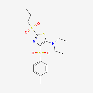 N,N-diethyl-2-(propylsulfonyl)-4-tosylthiazol-5-amine - 