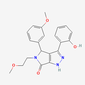 3-(2-hydroxyphenyl)-5-(2-methoxyethyl)-4-(3-methoxyphenyl)-4,5-dihydropyrrolo[3,4-c]pyrazol-6(2H)-one - 