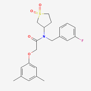 2-(3,5-dimethylphenoxy)-N-(1,1-dioxidotetrahydrothiophen-3-yl)-N-(3-fluorobenzyl)acetamide - 