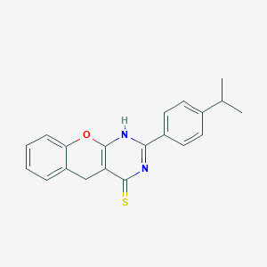 2-(4-isopropylphenyl)-3H-chromeno[2,3-d]pyrimidine-4(5H)-thione - 