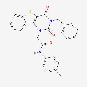 2-(3-benzyl-2,4-dioxo-3,4-dihydro[1]benzothieno[3,2-d]pyrimidin-1(2H)-yl)-N-(4-methylphenyl)acetamide - 