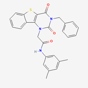 2-(3-benzyl-2,4-dioxo-3,4-dihydro[1]benzothieno[3,2-d]pyrimidin-1(2H)-yl)-N-(3,5-dimethylphenyl)acetamide - 
