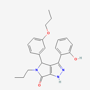 3-(2-hydroxyphenyl)-4-(3-propoxyphenyl)-5-propyl-4,5-dihydropyrrolo[3,4-c]pyrazol-6(1H)-one - 