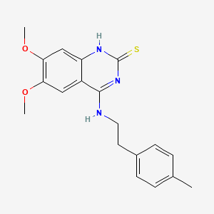 6,7-dimethoxy-4-{[2-(4-methylphenyl)ethyl]amino}quinazoline-2(1H)-thione - 