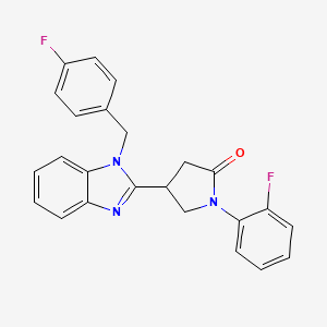 4-[1-(4-fluorobenzyl)-1H-benzimidazol-2-yl]-1-(2-fluorophenyl)pyrrolidin-2-one - 