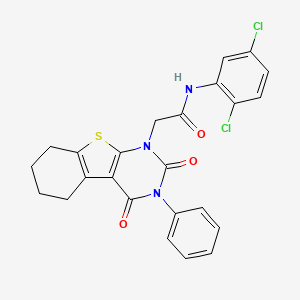 N-(2,5-dichlorophenyl)-2-(2,4-dioxo-3-phenyl-5,6,7,8-tetrahydro-[1]benzothiolo[2,3-d]pyrimidin-1-yl)acetamide - 