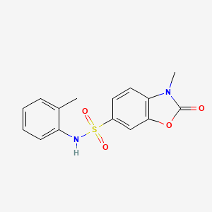 3-Methyl-N-(2-methylphenyl)-2-oxo-2,3-dihydro-1,3-benzoxazole-6-sulfonamide - 447411-32-7