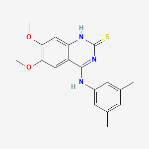 4-[(3,5-Dimethylphenyl)amino]-6,7-dimethoxy-1,2-dihydroquinazoline-2-thione - 