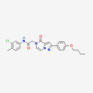 2-(2-(4-butoxyphenyl)-4-oxopyrazolo[1,5-a]pyrazin-5(4H)-yl)-N-(3-chloro-4-methylphenyl)acetamide - 