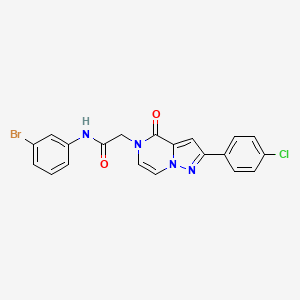 N-(3-bromophenyl)-2-(2-(4-chlorophenyl)-4-oxopyrazolo[1,5-a]pyrazin-5(4H)-yl)acetamide - 